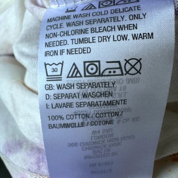 NEW Candace Cameron Bure QVC Pressed Floral Graphic Long Sleeve Tee XS Soft - Picture 6 of 7